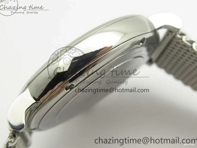 MIROTIME 0111 Breathable Portofino IW356501 SS V3 MK 1:1 Best Edition White Dial Gold Markers On SS Mesh Bracelet MIYOTA 7197